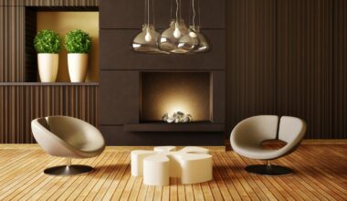 projektowanie wnętrz salonu z kominkiem