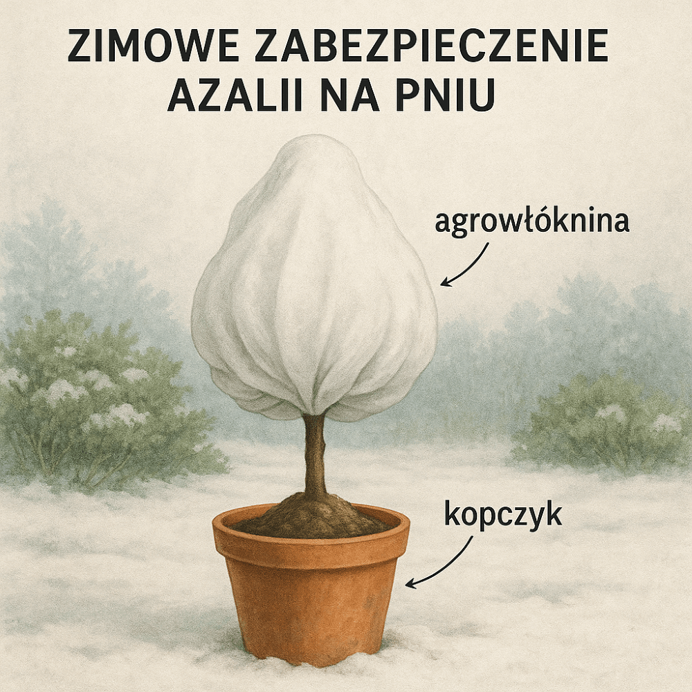 azalia na pniu zimowanie