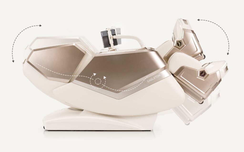 fotel masujący iRest Eagleton - rozciąganie