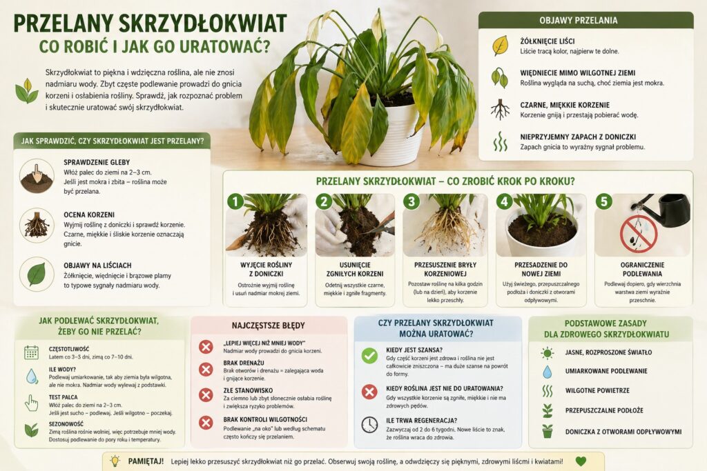 przelany skrzydłokwiat - infografika