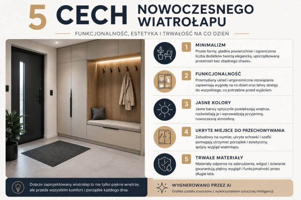 Nowoczesny wiatrołap - 5 cech